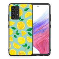 Thumbnail for Θήκη Samsung A53 5G Lemons από τη Smartfits με σχέδιο στο πίσω μέρος και μαύρο περίβλημα | Samsung A53 5G Lemons case with colorful back and black bezels