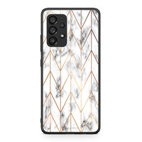 Thumbnail for 44 - Samsung A53 5G Gold Geometric Marble case, cover, bumper