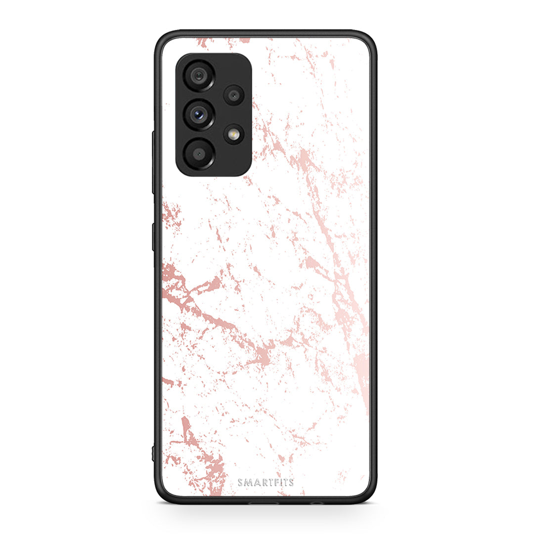 116 - Samsung A53 5G Pink Splash Marble case, cover, bumper