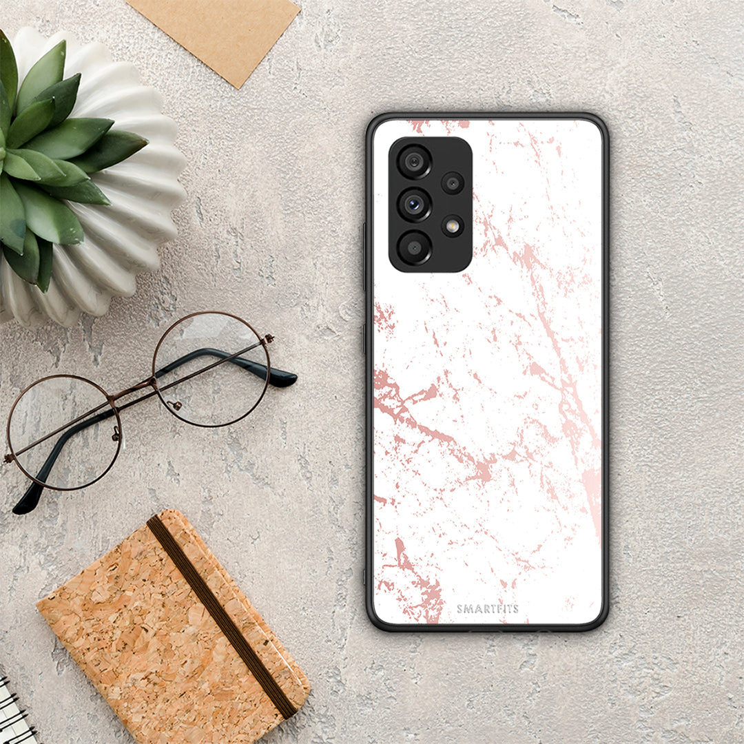 Marble Pink Splash - Samsung Galaxy A53 5G θήκη