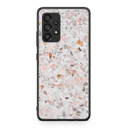 Samsung A53 5G Marble Terrazzo θήκη από τη Smartfits με σχέδιο στο πίσω μέρος και μαύρο περίβλημα | Smartphone case with colorful back and black bezels by Smartfits