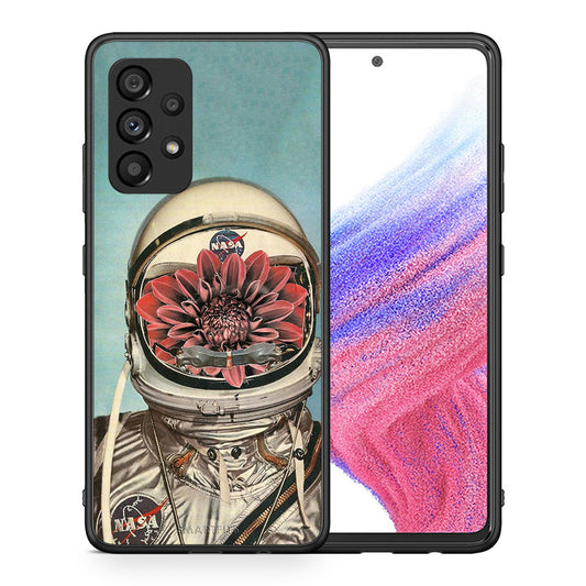 Θήκη Samsung A53 5G Nasa Bloom από τη Smartfits με σχέδιο στο πίσω μέρος και μαύρο περίβλημα | Samsung A53 5G Nasa Bloom case with colorful back and black bezels