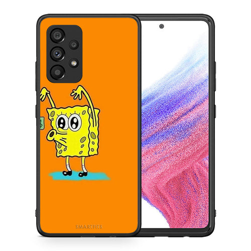 Θήκη Αγίου Βαλεντίνου Samsung A53 5G No Money 2 από τη Smartfits με σχέδιο στο πίσω μέρος και μαύρο περίβλημα | Samsung A53 5G No Money 2 case with colorful back and black bezels