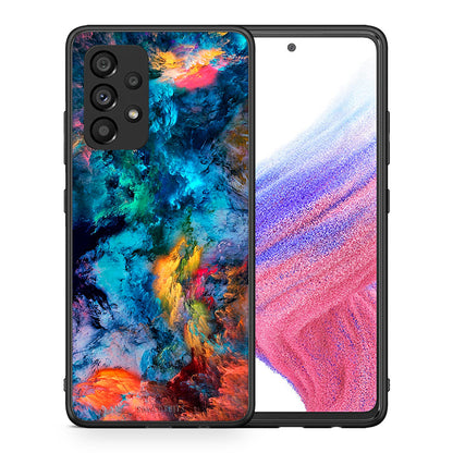 Θήκη Samsung A53 5G Crayola Paint από τη Smartfits με σχέδιο στο πίσω μέρος και μαύρο περίβλημα | Samsung A53 5G Crayola Paint case with colorful back and black bezels