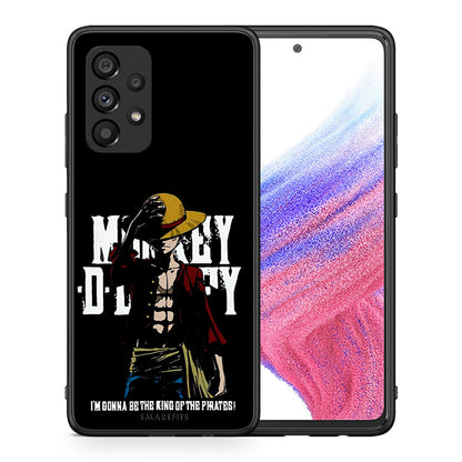 Θήκη Samsung A53 5G Pirate King από τη Smartfits με σχέδιο στο πίσω μέρος και μαύρο περίβλημα | Samsung A53 5G Pirate King case with colorful back and black bezels