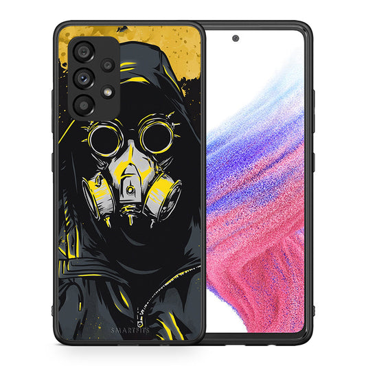 Θήκη Samsung A53 5G Mask PopArt από τη Smartfits με σχέδιο στο πίσω μέρος και μαύρο περίβλημα | Samsung A53 5G Mask PopArt case with colorful back and black bezels