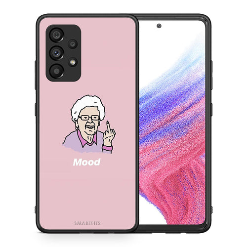 Θήκη Samsung A53 5G Mood PopArt από τη Smartfits με σχέδιο στο πίσω μέρος και μαύρο περίβλημα | Samsung A53 5G Mood PopArt case with colorful back and black bezels