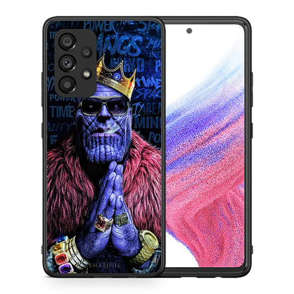 Θήκη Samsung A53 5G Thanos PopArt από τη Smartfits με σχέδιο στο πίσω μέρος και μαύρο περίβλημα | Samsung A53 5G Thanos PopArt case with colorful back and black bezels