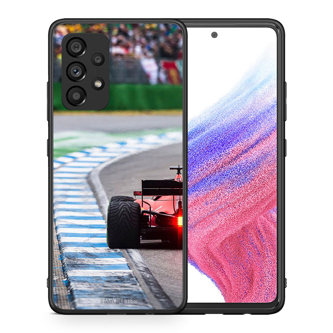 Θήκη Samsung A53 5G Racing Vibes από τη Smartfits με σχέδιο στο πίσω μέρος και μαύρο περίβλημα | Samsung A53 5G Racing Vibes case with colorful back and black bezels