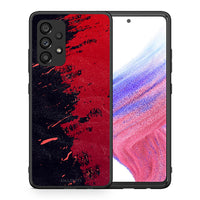 Thumbnail for Θήκη Αγίου Βαλεντίνου Samsung A53 5G Red Paint από τη Smartfits με σχέδιο στο πίσω μέρος και μαύρο περίβλημα | Samsung A53 5G Red Paint case with colorful back and black bezels