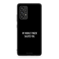 Thumbnail for Samsung A53 5G Salute θήκη από τη Smartfits με σχέδιο στο πίσω μέρος και μαύρο περίβλημα | Smartphone case with colorful back and black bezels by Smartfits