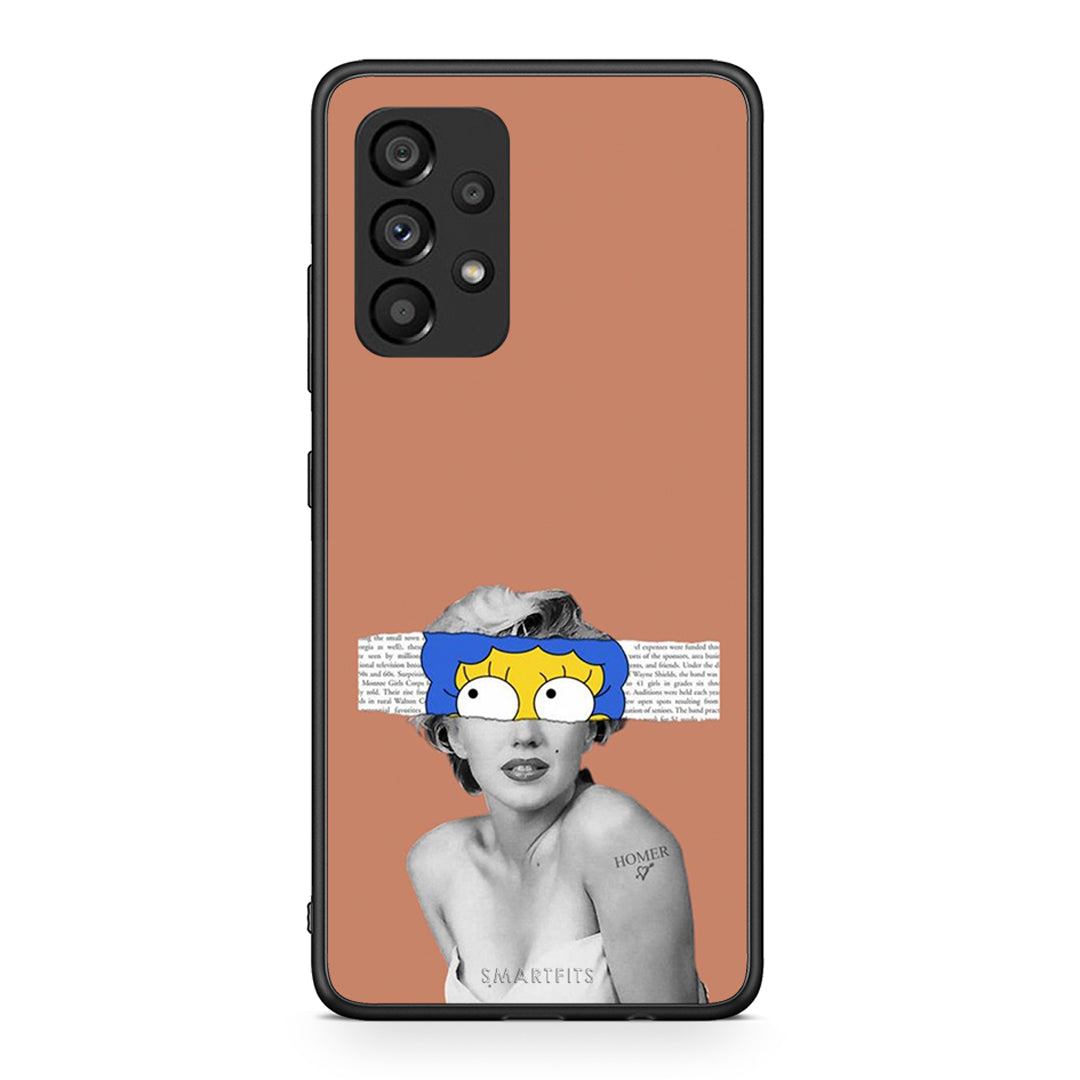 Samsung A53 5G Sim Merilyn θήκη από τη Smartfits με σχέδιο στο πίσω μέρος και μαύρο περίβλημα | Smartphone case with colorful back and black bezels by Smartfits