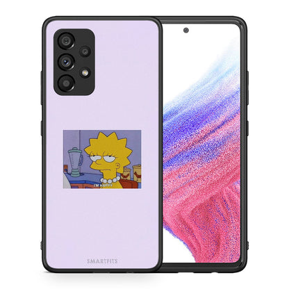 Θήκη Samsung A53 5G So Happy από τη Smartfits με σχέδιο στο πίσω μέρος και μαύρο περίβλημα | Samsung A53 5G So Happy case with colorful back and black bezels