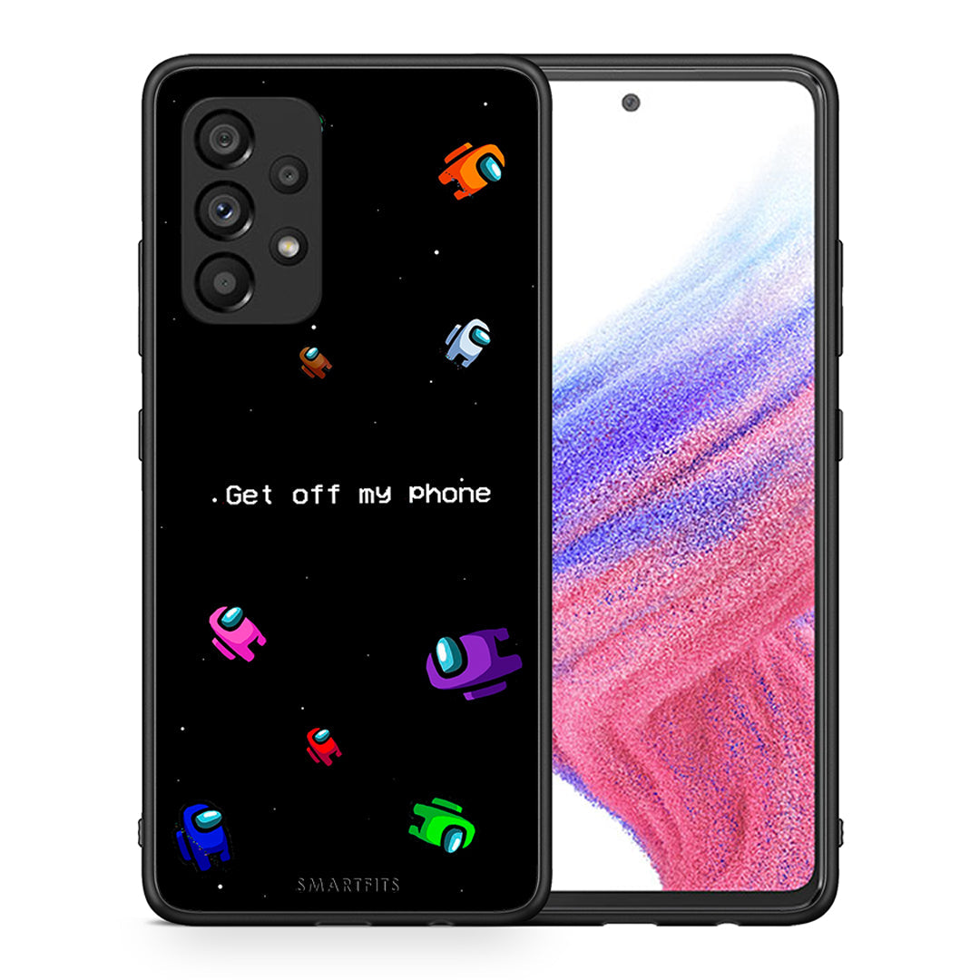Θήκη Samsung A53 5G AFK Text από τη Smartfits με σχέδιο στο πίσω μέρος και μαύρο περίβλημα | Samsung A53 5G AFK Text case with colorful back and black bezels