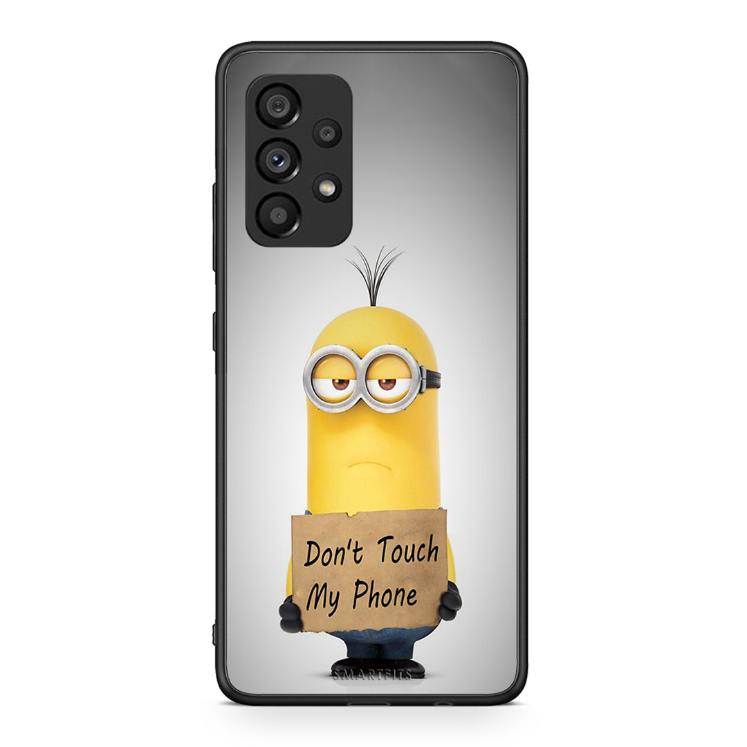 4 - Samsung A53 5G Minion Text case, cover, bumper