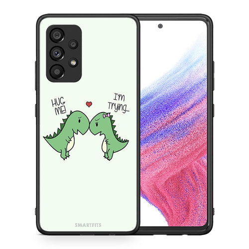 Θήκη Samsung A53 5G Rex Valentine από τη Smartfits με σχέδιο στο πίσω μέρος και μαύρο περίβλημα | Samsung A53 5G Rex Valentine case with colorful back and black bezels