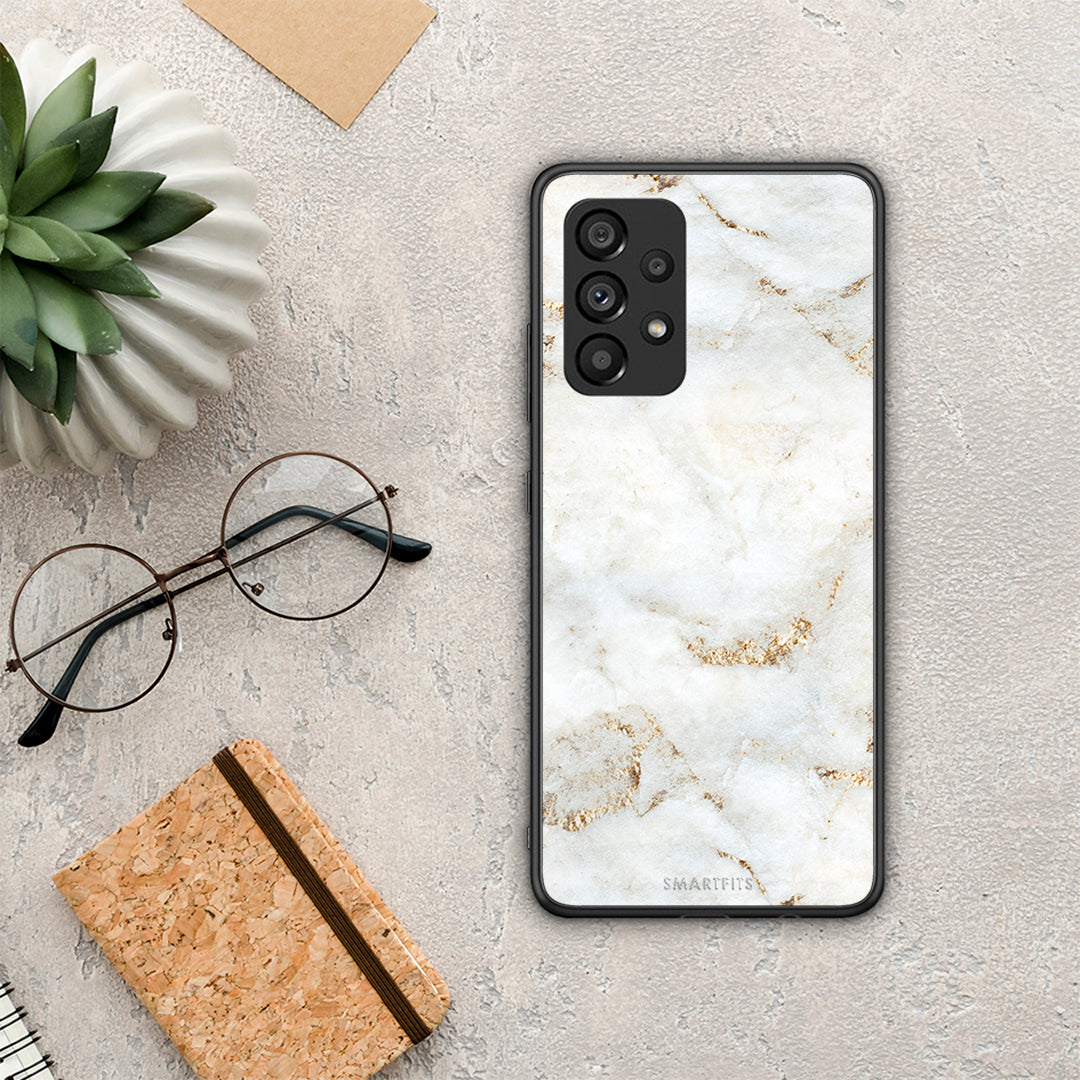 White Gold Marble - Samsung Galaxy A53 5G θήκη