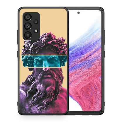 Θήκη Αγίου Βαλεντίνου Samsung A53 5G Zeus Art από τη Smartfits με σχέδιο στο πίσω μέρος και μαύρο περίβλημα | Samsung A53 5G Zeus Art case with colorful back and black bezels