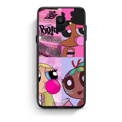 samsung A6 Bubble Girls Θήκη Αγίου Βαλεντίνου από τη Smartfits με σχέδιο στο πίσω μέρος και μαύρο περίβλημα | Smartphone case with colorful back and black bezels by Smartfits