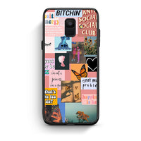 Thumbnail for samsung A6 Collage Bitchin Θήκη Αγίου Βαλεντίνου από τη Smartfits με σχέδιο στο πίσω μέρος και μαύρο περίβλημα | Smartphone case with colorful back and black bezels by Smartfits