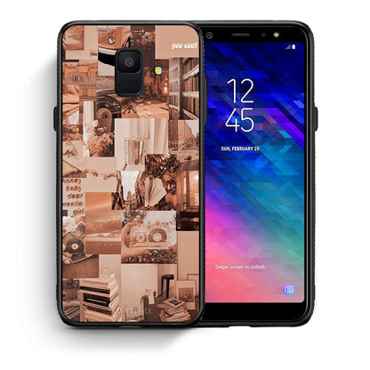 Θήκη Αγίου Βαλεντίνου Samsung A6 2018 Collage You Can από τη Smartfits με σχέδιο στο πίσω μέρος και μαύρο περίβλημα | Samsung A6 2018 Collage You Can case with colorful back and black bezels