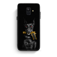 Thumbnail for samsung A6 Golden Gun Θήκη Αγίου Βαλεντίνου από τη Smartfits με σχέδιο στο πίσω μέρος και μαύρο περίβλημα | Smartphone case with colorful back and black bezels by Smartfits