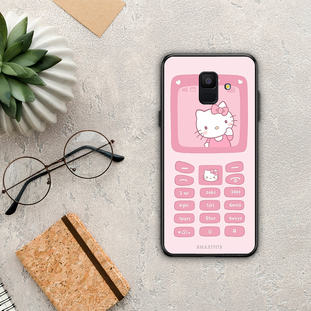 Hello Kitten - Samsung Galaxy A6 2018 θήκη