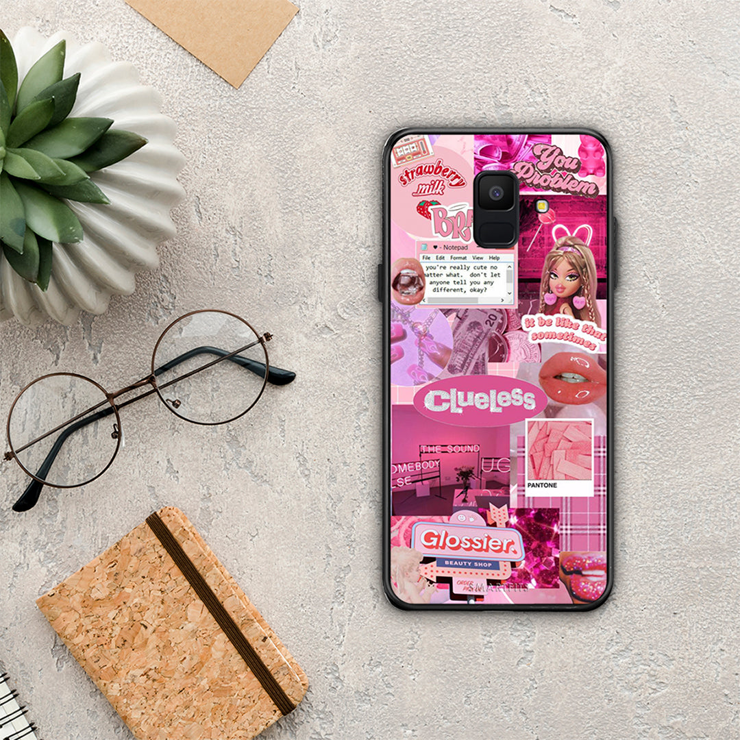 Pink Love - Samsung Galaxy A6 2018 θήκη