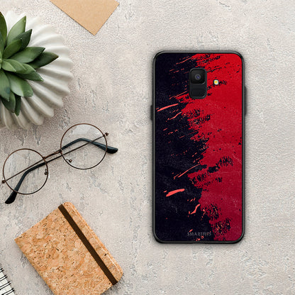 Red Paint - Samsung Galaxy A6 2018 θήκη