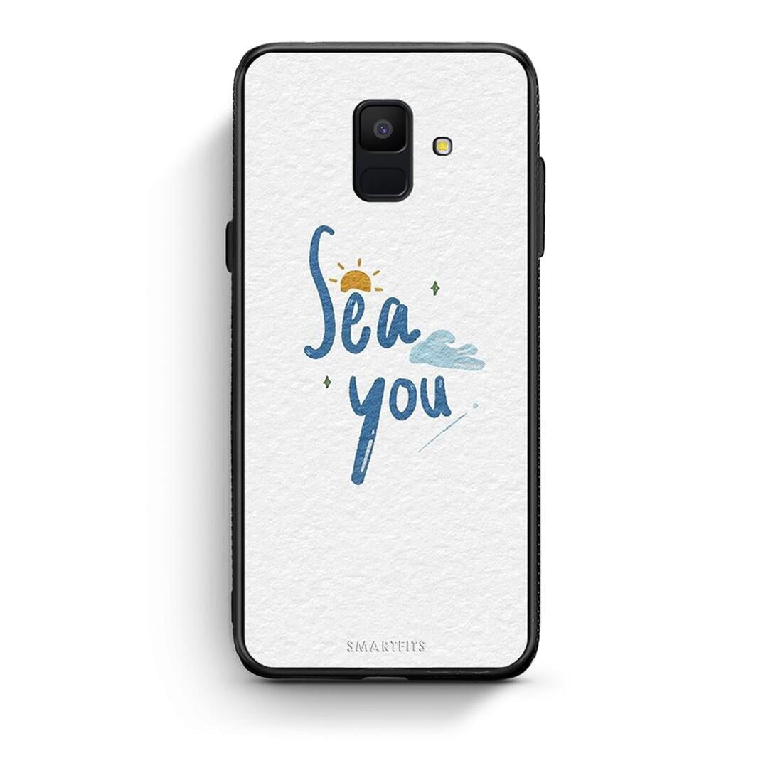 samsung A6 Sea You Θήκη από τη Smartfits με σχέδιο στο πίσω μέρος και μαύρο περίβλημα | Smartphone case with colorful back and black bezels by Smartfits