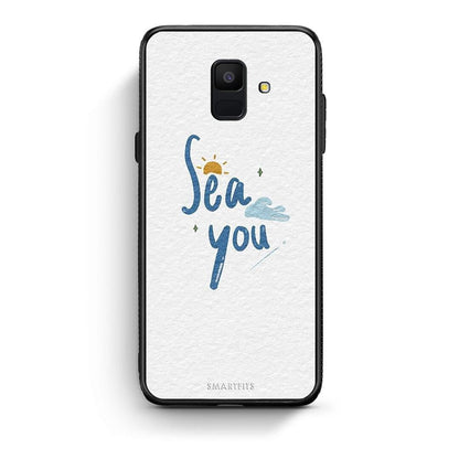 samsung A6 Sea You Θήκη από τη Smartfits με σχέδιο στο πίσω μέρος και μαύρο περίβλημα | Smartphone case with colorful back and black bezels by Smartfits