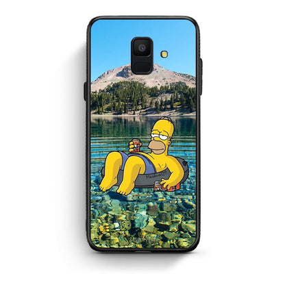 samsung A6 Summer Happiness Θήκη από τη Smartfits με σχέδιο στο πίσω μέρος και μαύρο περίβλημα | Smartphone case with colorful back and black bezels by Smartfits