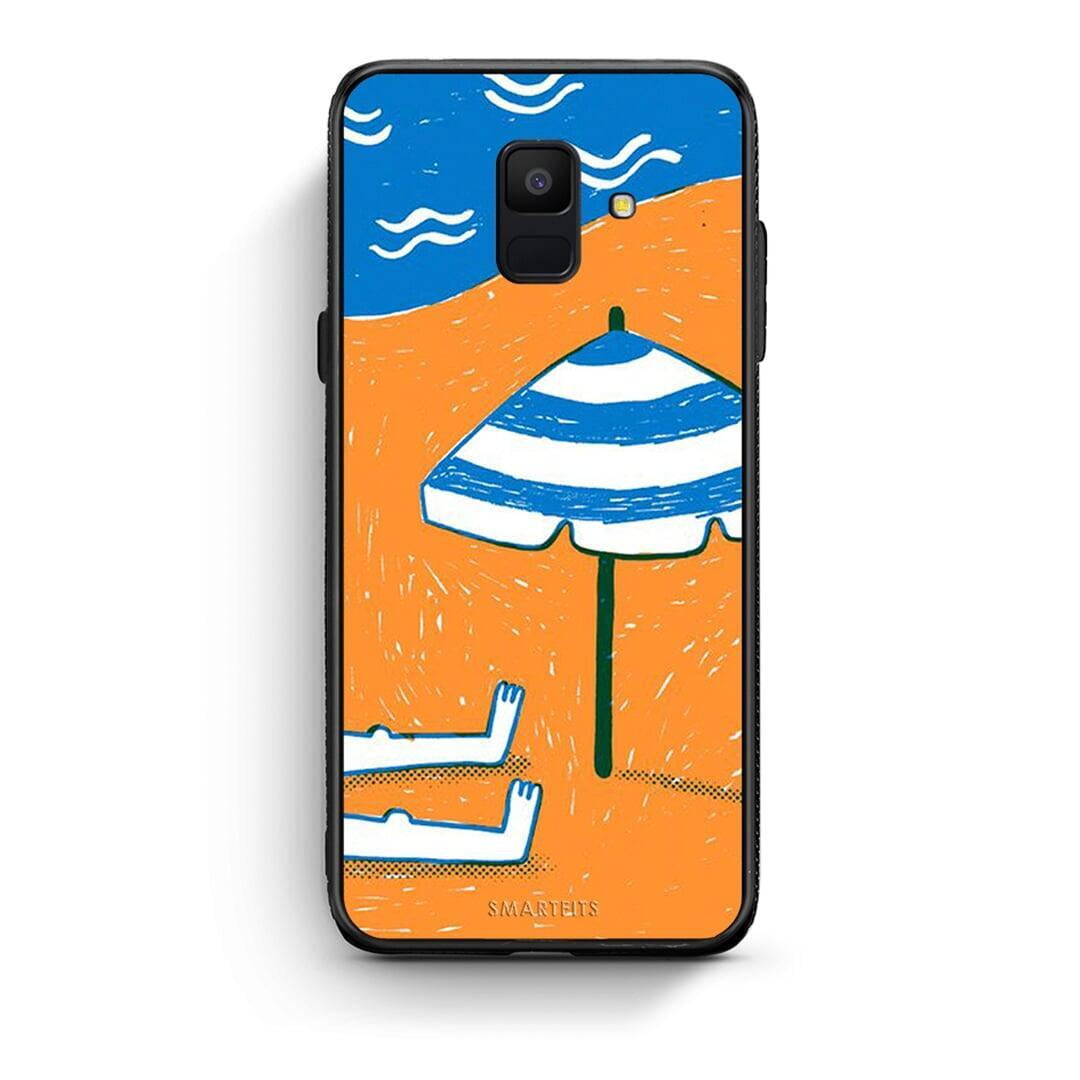 samsung A6 Summering Θήκη από τη Smartfits με σχέδιο στο πίσω μέρος και μαύρο περίβλημα | Smartphone case with colorful back and black bezels by Smartfits