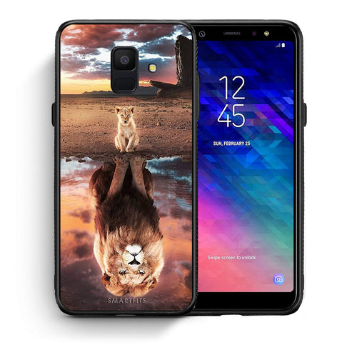 Θήκη Αγίου Βαλεντίνου Samsung A6 2018 Sunset Dreams από τη Smartfits με σχέδιο στο πίσω μέρος και μαύρο περίβλημα | Samsung A6 2018 Sunset Dreams case with colorful back and black bezels