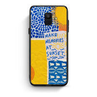 Thumbnail for samsung A6 Sunset Memories Θήκη από τη Smartfits με σχέδιο στο πίσω μέρος και μαύρο περίβλημα | Smartphone case with colorful back and black bezels by Smartfits