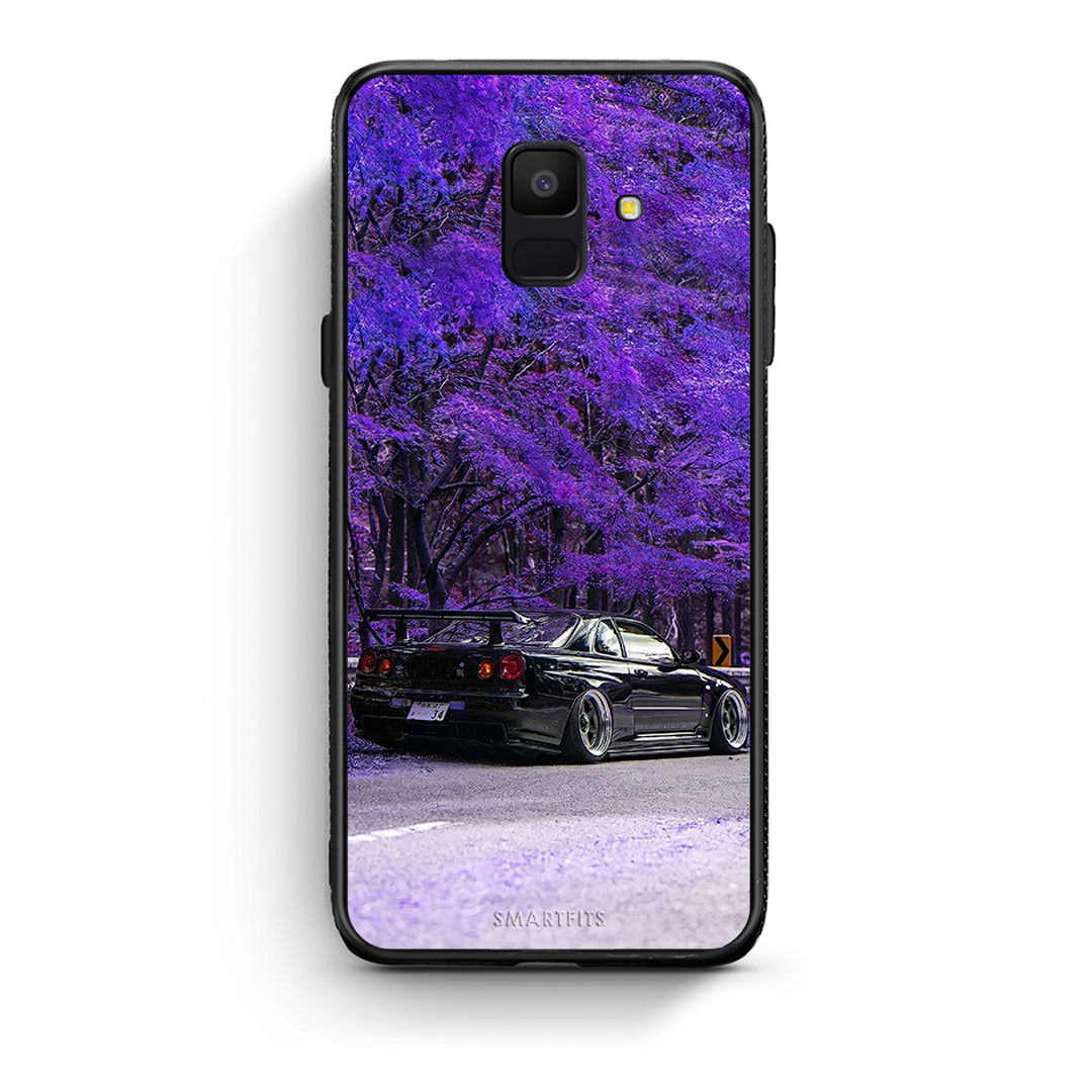 samsung A6 Super Car Θήκη Αγίου Βαλεντίνου από τη Smartfits με σχέδιο στο πίσω μέρος και μαύρο περίβλημα | Smartphone case with colorful back and black bezels by Smartfits
