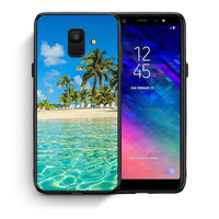 Thumbnail for Θήκη Samsung A6 2018 Tropical Vibes από τη Smartfits με σχέδιο στο πίσω μέρος και μαύρο περίβλημα | Samsung A6 2018 Tropical Vibes case with colorful back and black bezels