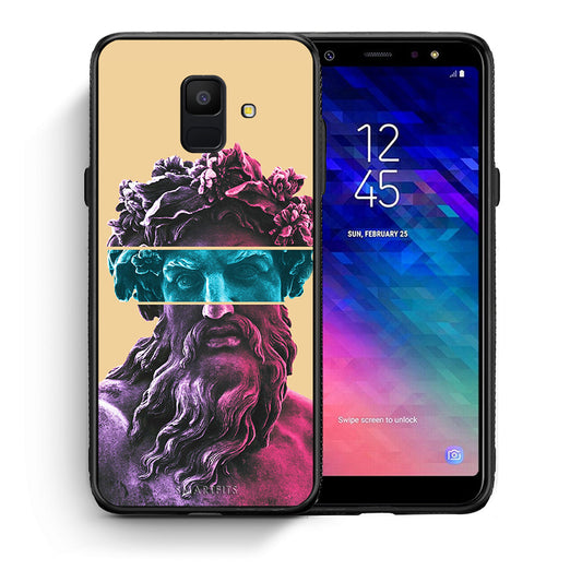 Θήκη Αγίου Βαλεντίνου Samsung A6 2018 Zeus Art από τη Smartfits με σχέδιο στο πίσω μέρος και μαύρο περίβλημα | Samsung A6 2018 Zeus Art case with colorful back and black bezels