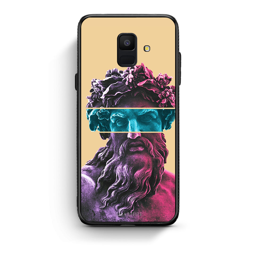 samsung A6 Zeus Art Θήκη Αγίου Βαλεντίνου από τη Smartfits με σχέδιο στο πίσω μέρος και μαύρο περίβλημα | Smartphone case with colorful back and black bezels by Smartfits