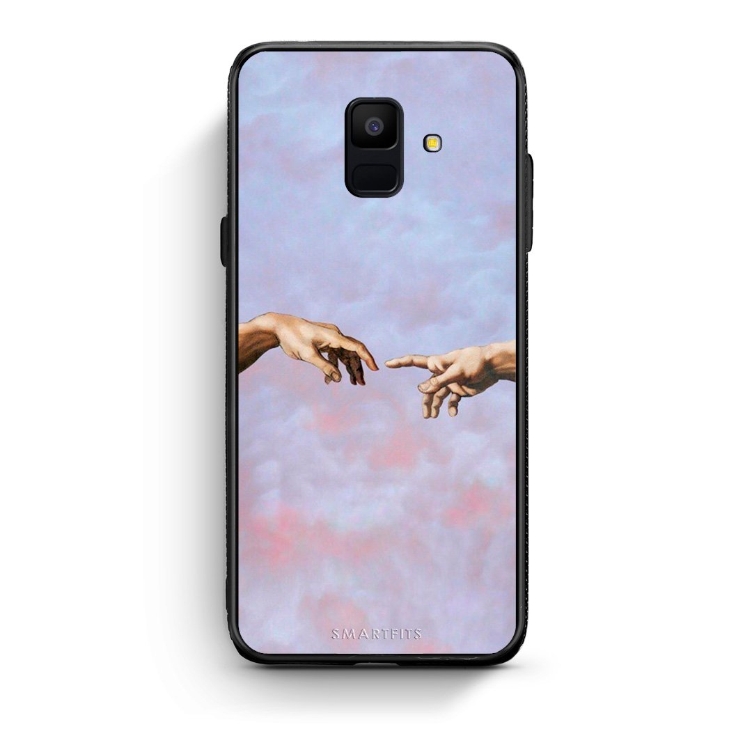 samsung A6 Adam Hand θήκη από τη Smartfits με σχέδιο στο πίσω μέρος και μαύρο περίβλημα | Smartphone case with colorful back and black bezels by Smartfits