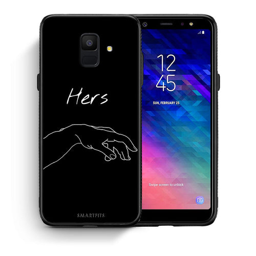 Θήκη Αγίου Βαλεντίνου Samsung A6 2018 Aeshetic Love 1 από τη Smartfits με σχέδιο στο πίσω μέρος και μαύρο περίβλημα | Samsung A6 2018 Aeshetic Love 1 case with colorful back and black bezels