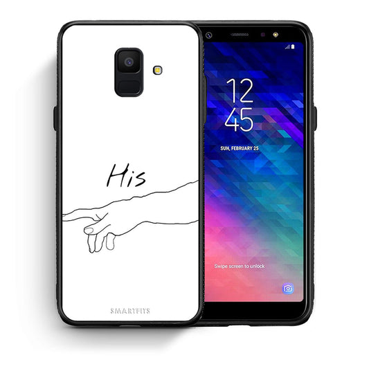 Θήκη Αγίου Βαλεντίνου Samsung A6 2018 Aeshetic Love 2 από τη Smartfits με σχέδιο στο πίσω μέρος και μαύρο περίβλημα | Samsung A6 2018 Aeshetic Love 2 case with colorful back and black bezels
