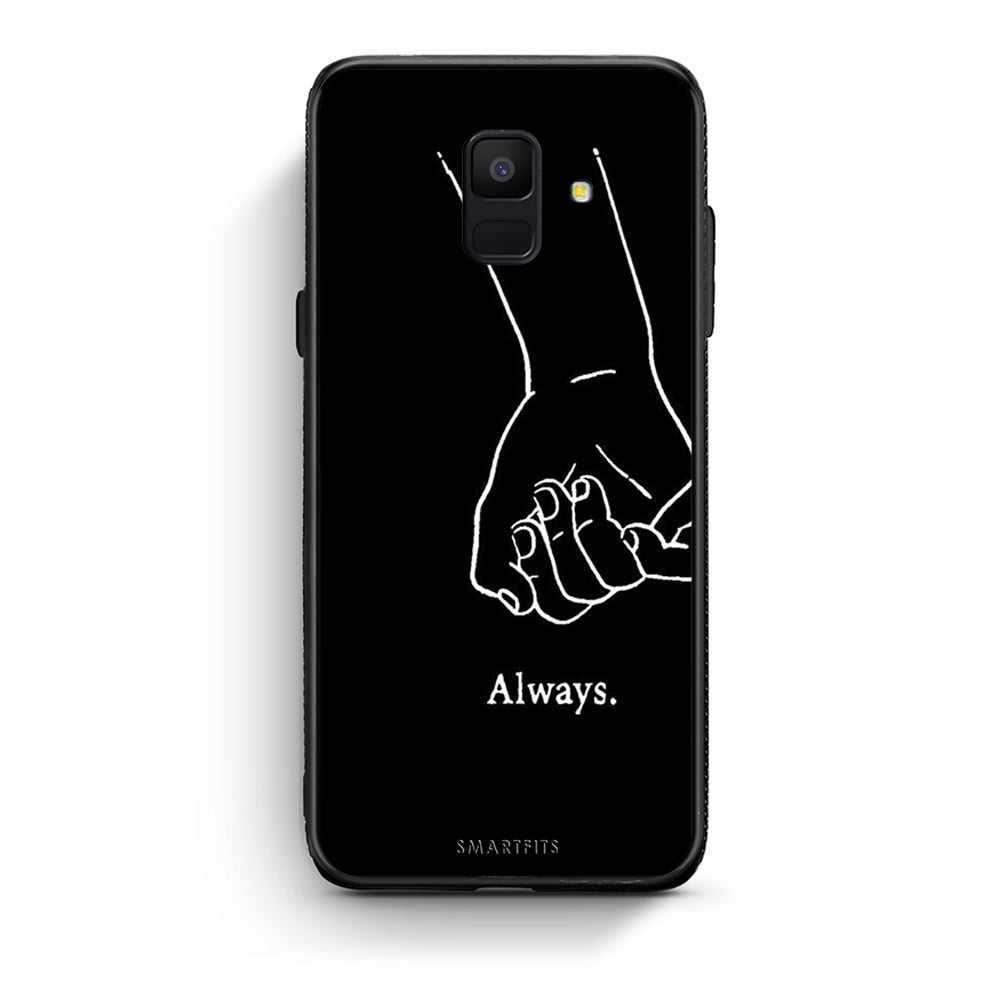 samsung A6 Always & Forever 1 Θήκη Αγίου Βαλεντίνου από τη Smartfits με σχέδιο στο πίσω μέρος και μαύρο περίβλημα | Smartphone case with colorful back and black bezels by Smartfits