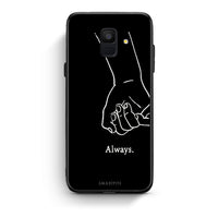 Thumbnail for samsung A6 Always & Forever 1 Θήκη Αγίου Βαλεντίνου από τη Smartfits με σχέδιο στο πίσω μέρος και μαύρο περίβλημα | Smartphone case with colorful back and black bezels by Smartfits