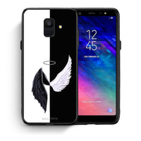 Thumbnail for Θήκη Samsung A6 2018 Angels Demons από τη Smartfits με σχέδιο στο πίσω μέρος και μαύρο περίβλημα | Samsung A6 2018 Angels Demons case with colorful back and black bezels