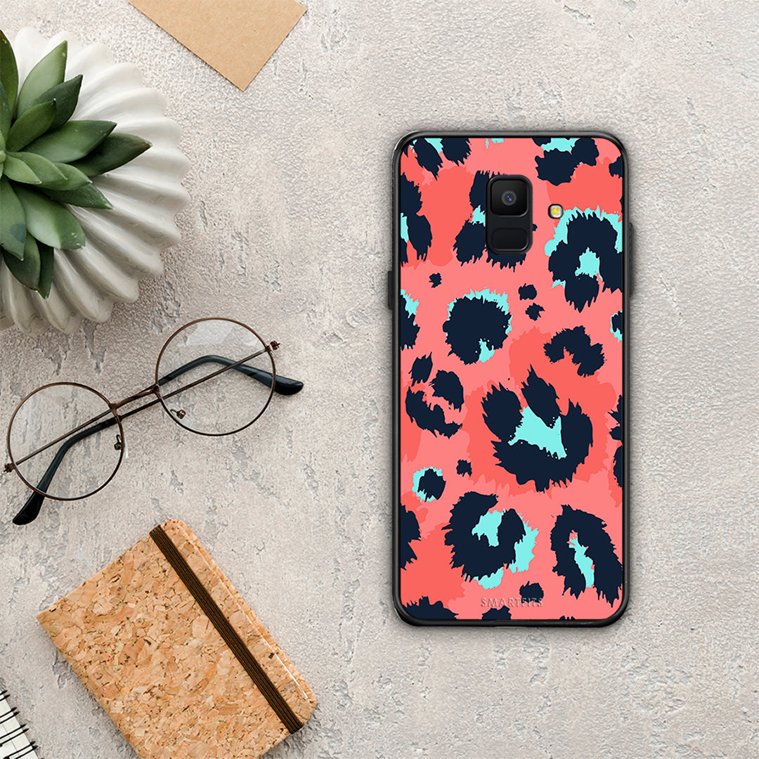 Animal Pink Leopard - Samsung Galaxy A6 2018 θήκη