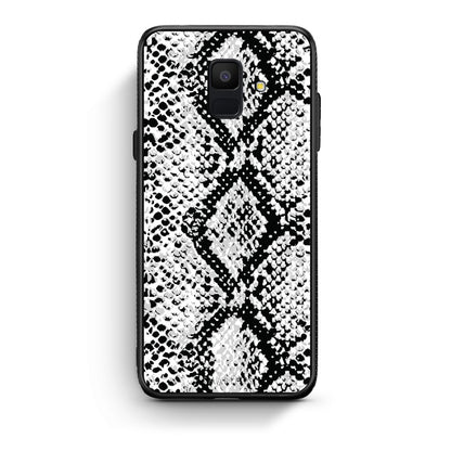 24 - samsung galaxy A6  White Snake Animal case, cover, bumper