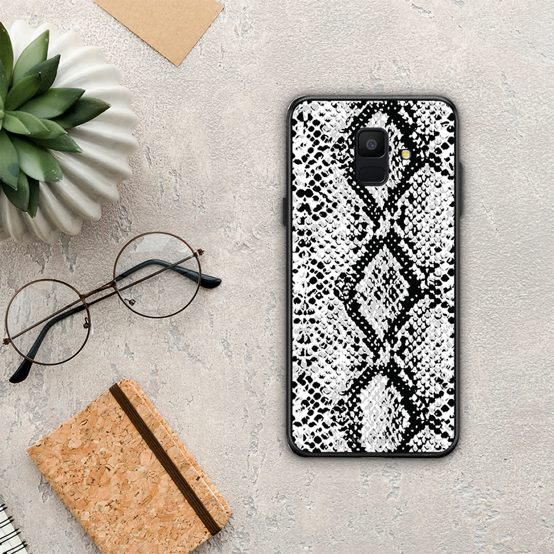 Animal White Snake - Samsung Galaxy A6 2018 θήκη