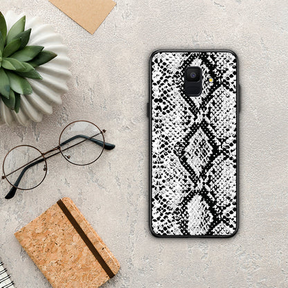 Animal White Snake - Samsung Galaxy A6 2018 θήκη