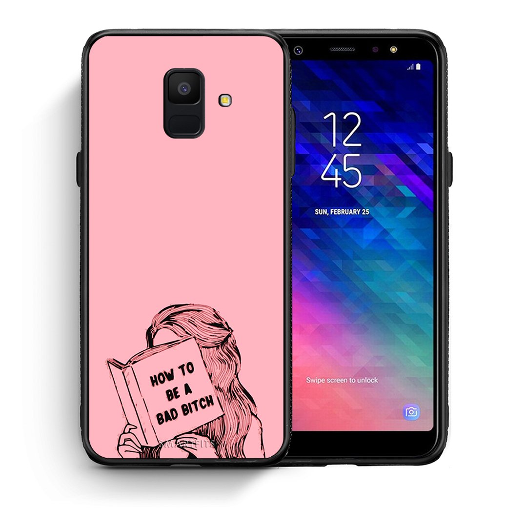 Θήκη Samsung A6 2018 Bad Bitch από τη Smartfits με σχέδιο στο πίσω μέρος και μαύρο περίβλημα | Samsung A6 2018 Bad Bitch case with colorful back and black bezels